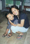 Pochi and me, May 1, 2001